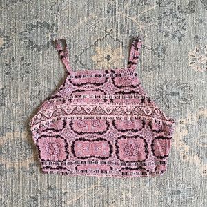Patterned Crop Top